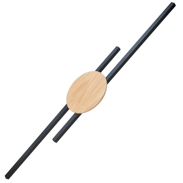 Lampa naścienna Java 1369 LED 30W 3000K belki drewniana czarna