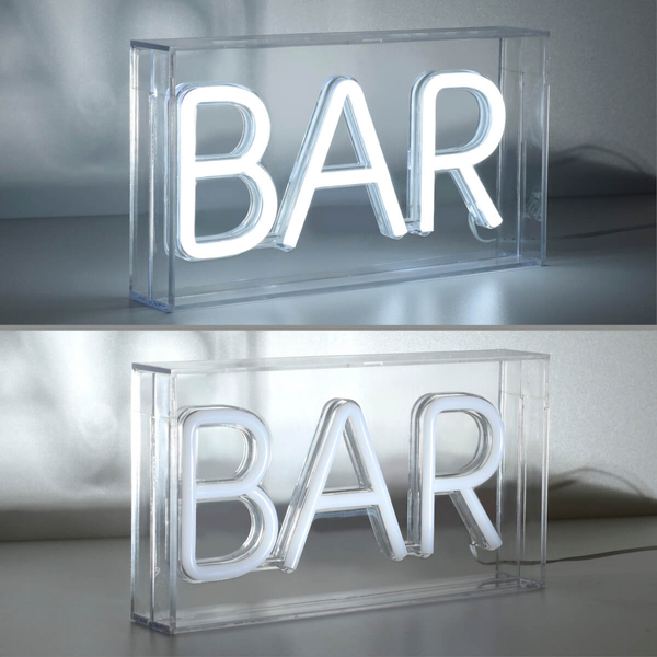 Stojąca lampa NEON-BAR 85026-16 Just Light LED 7,5W napis biały