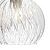 Lampa ścienna do salonu Yasmin YAS0750 szklana przezroczysta chrom
