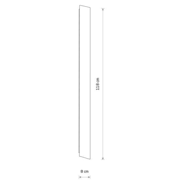 Lampa ścienna podłużna COMMA 11877 LED 25W 3000K czarna