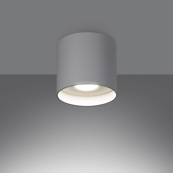 Nasufitowa lampa downlight Mika SL.1280 do gabinetu biała