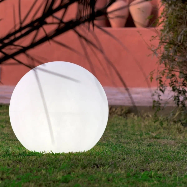 Zewnętrzna lampa stojąca kulista BULY 3131 LED 3W 2700K IP65 biała