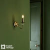 Kinkiet ścienny świecznikowy Wrest WRE0745-EH Dar Lighting rokoko szklany mosiężny