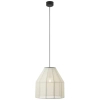 Japandi zwisająca lampa Aiko 108956 lniana beżowy czarny