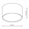 Plafon LAMPA sufitowa KENDAL LP-6331/1SM WH Light prestige natynkowa OPRAWA okrągła LED 6W 3000K biała