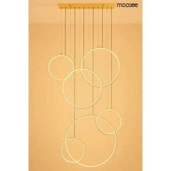 Pierścieniowa lampa wisząca CIRCULO złota MSE1501100603 6xLED 156W 3000K ringi