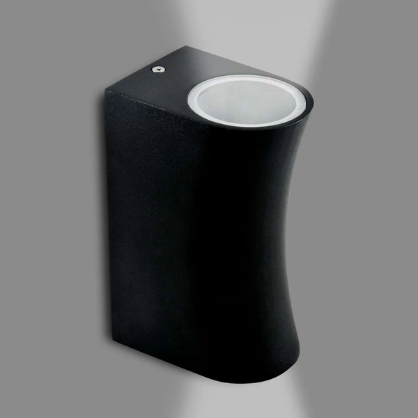 Zewnętrzna LAMPA ścienna BOSTON 303363 Polux metalowa OPRAWA ogrodowy KINKIET elewacyjny na taras IP44 outdoor czarny