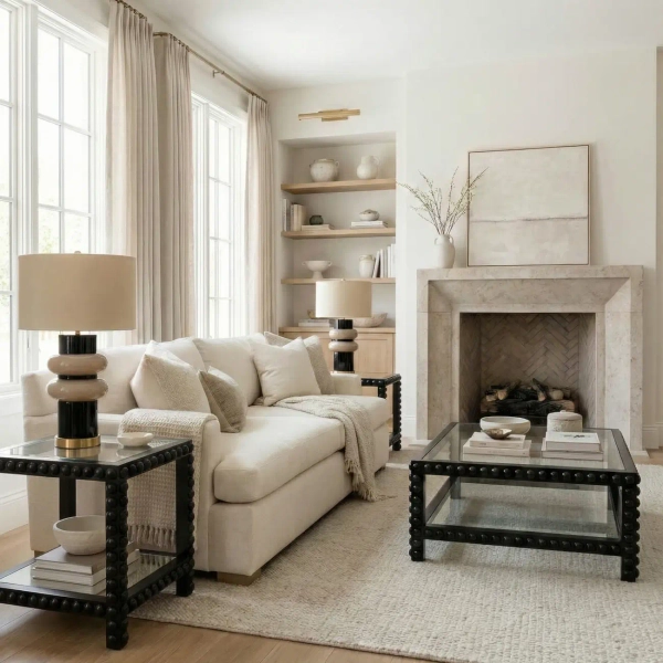 Dekoracyjna lampa stołowa ASCOT czarna brązowa ceramiczna metalowa E27 1p T01712BR-BG