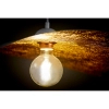 Lampa wisząca kompozyt LEAF miedziana biała 1xE27 do jadalni 41922