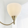 Lampa wisząca Alton 1805-3AN Endon potrójny szklany kielich mosiądz