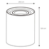 Metalowa lampka stołowa Tube 22552/05/30 LED tubka czarna
