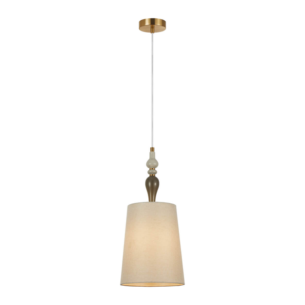 Lampa zawieszana do jadalni Moren PND-84678D-AB metalowa brązowy morelowy