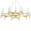 Lampa wisząca nad stół Candela DN1505-15 gold Step mleczne tuby złote