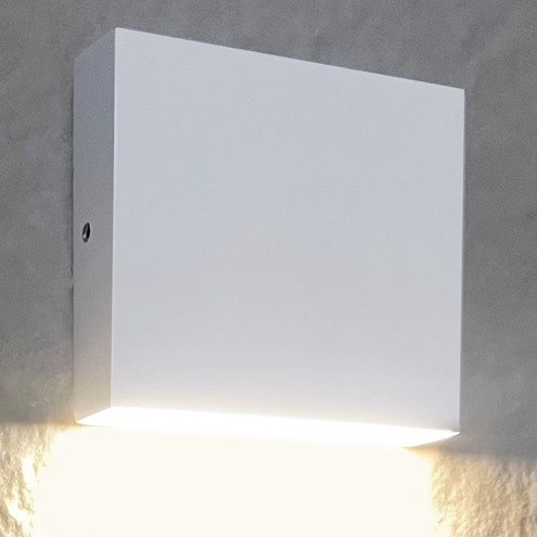 Elewacyjna LAMPA ogrodowa CHICAGO 315670 Polux zewnętrzna OPRAWA kwadratowa LED 3,5W 4000K outdoor IP44 biała