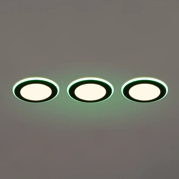 Potrójne oczka sufitowe ARGUS czarne 653610332 3xLED 5W zmienna barwa na pilot