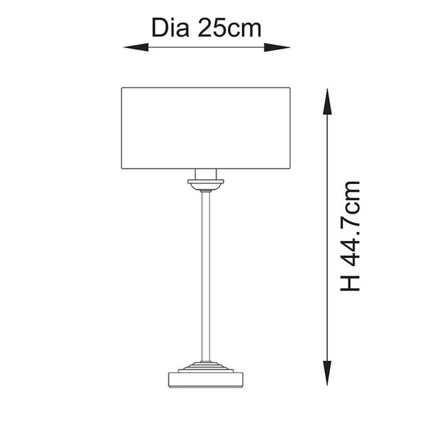Nocna lampka z abażurem Highclere 110728 na komodę mosiądz beżowa