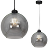 Skandynawska LAMPA wisząca SOFIA MLP6577 Milagro loftowa OPRAWA szklana kula zwis czarny przydymiony