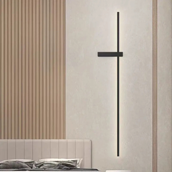 Metalowy kinkiet ścienny CROSA CGCROS90 LED 18W 3000K czarny