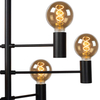 Loftowa LAMPA wisząca LEANNE  21421/06/30 Lucide metalowa OPRAWA zwis czarny
