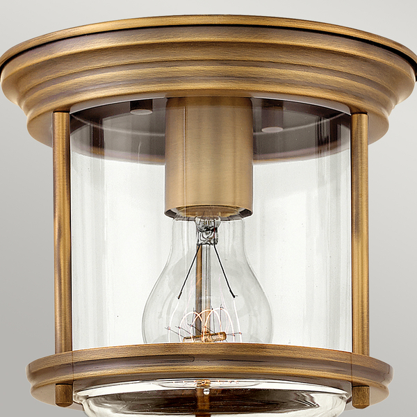 Sufitowy plafon QN-HADRIAN-MINI-F-BR-CLEAR retro brązowy
