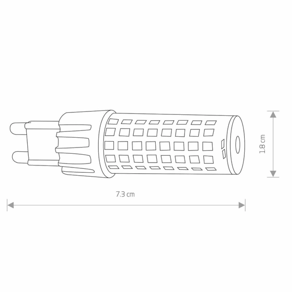 Żarówka sztyft 10933 Nowodvorski G9 LED 7W 4000K 900lm ceramiczna biała