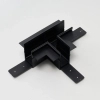 Szynowy łącznik-T do systemu magnetycznego TRACK AZ6703 czarny aluminiowy