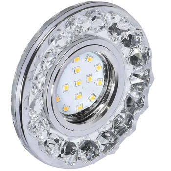 Ledowy wpust sufitowy 2273617 okrągła lampa LED 3W 6500K chrom