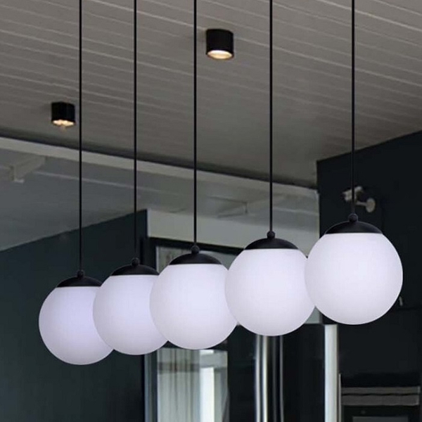 Kule wiszące na listwie CAMINA K-4747 nowoczesna lampa czarna