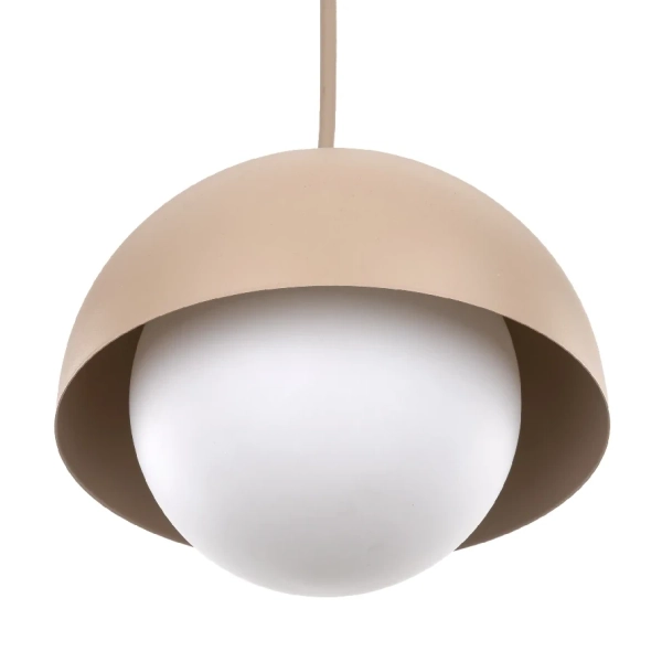 Kulista lampa wisząca Bono Sabia 10644 mleczna kula beżowy