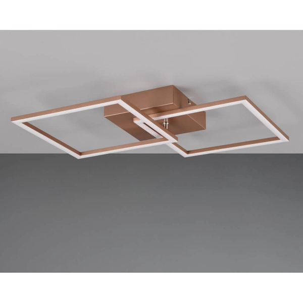 Lampa sufitowa ramki TRAIL R64492165 LED 20W 3000K metalowa miedziana