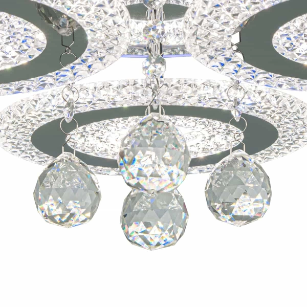 Plafon kryształowy Marbella DRS2210/3 Elem LED 77W pałacowy chrom