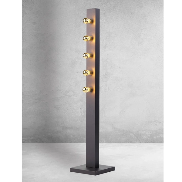 Stojąca lampa podłogowa Phoenix MZ5021 Milagro belka czarny złoty