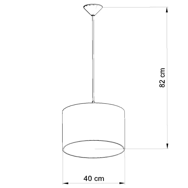 Zwisająca lampa Piłka SL.1425 Sollux dla chłopca czarna biała