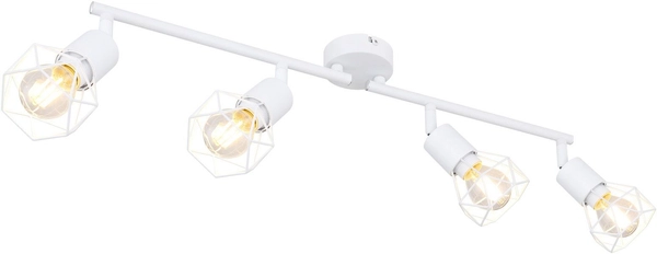 Sufitowa lampa Xara 54802W-4 druciane reflektorki białe