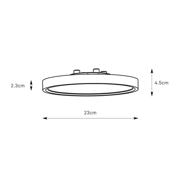 Plafon Punto Flush Mount  108843 LED 6W 3000K do łazienki IP44 biały