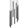 Lampa wielopunktowa wisząca Sopel 33628 Sigma okrągła tuby czarna