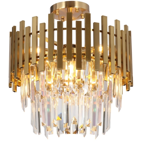 Sufitowa lampa glamour Aspen ML8810 Milagro kryształowa złota