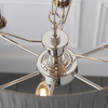 Lampa zwis Highclere 94397 Endon z plisowanym abażurem szara nikiel