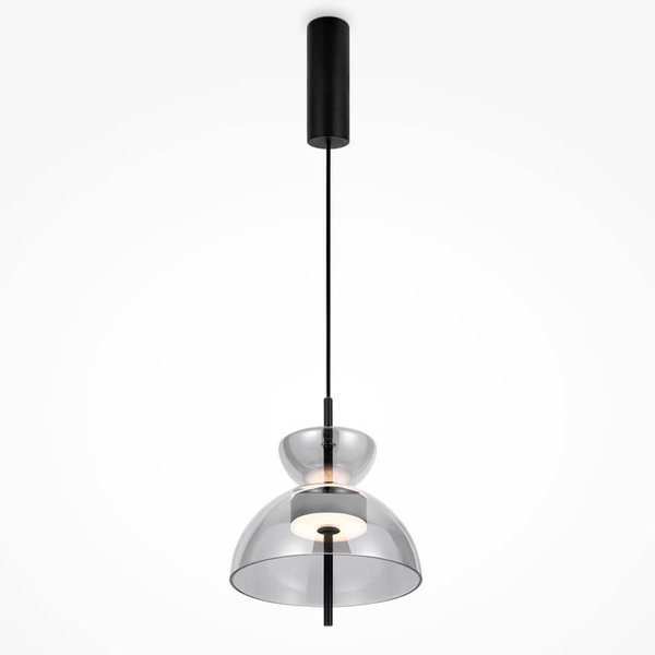 Lampa sypialniana Bangkok MOD185PL-L6B3K5 LED 12W 3000K czarny przydymiony