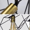 Wisząca lampa na listwie Honey ABIGALI-LWH-5XE27 plaster miodu czarna