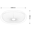 Ledowy plafon sufitowy Luniq LP-0103/1C-40 WH LED 25W 3000-6000K biały