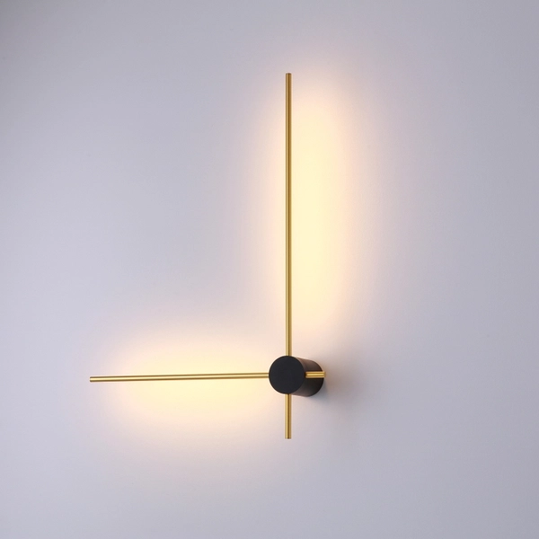 Kinkiet Wand 646901135 Elkim LED 12W 3000K oświetlający ścianę złoty czarny