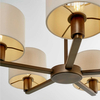 Wielopunktowa lampa wisząca Daley 73017 Endon antyczny brąz biała