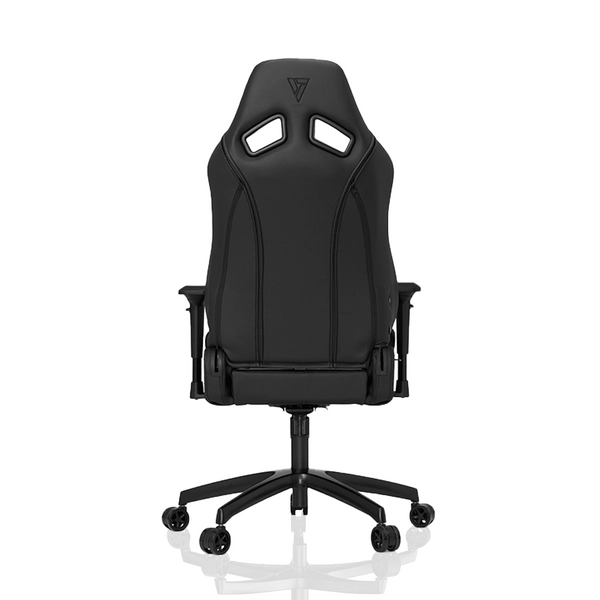 Ergonomiczny fotel S-line z czarnej ekoskóry do gabinetu