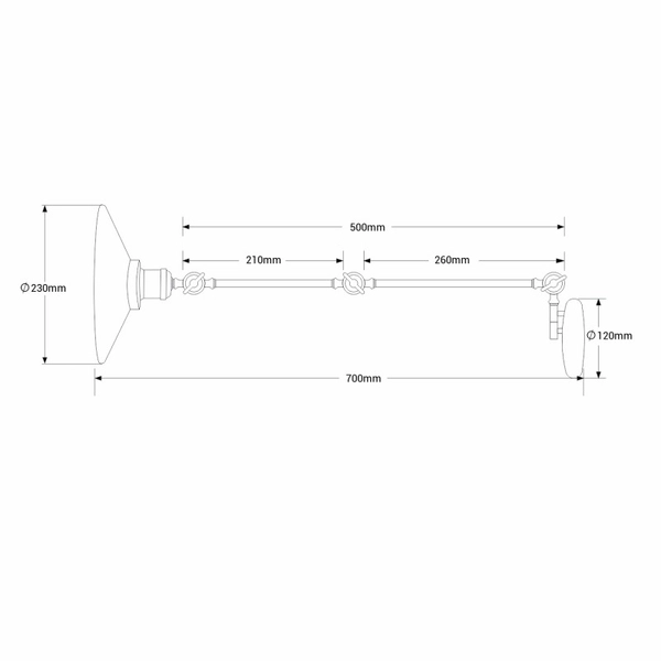 Lampa naścienna do salonu Retro ABR-KRNW-G Abruzzo retro złota
