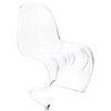 Designerskie krzesło salonowe Hover KH010100212 z tworzywa przezroczyste
