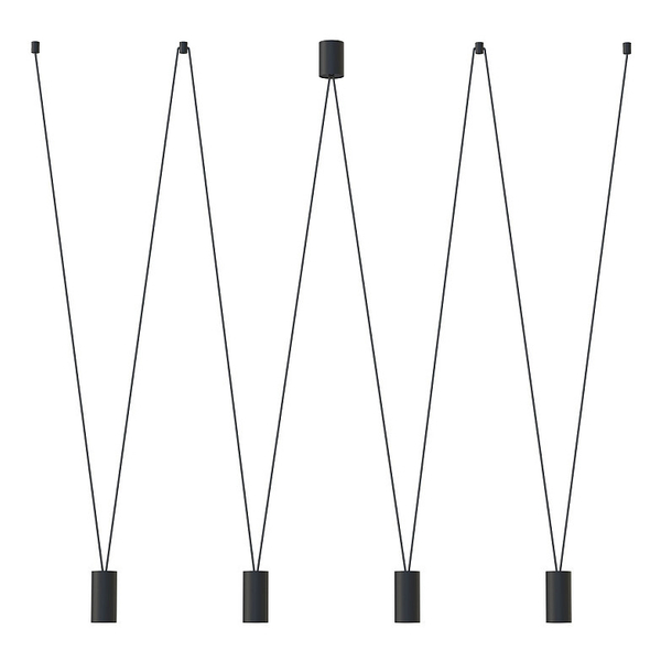 Czarna lampa wisząca More Tone 7822 minimalistyczna do sypialni