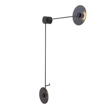 LAMPA ścienna FURANO 8493 Shilo metalowa OPRAWA kinkiet LED 12W 4000K metalowy amadeo czarny
