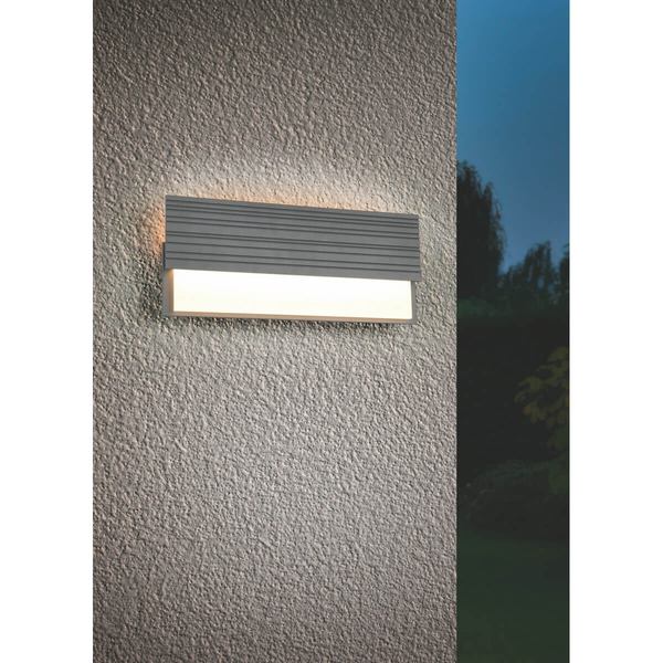 Kinkiet ścienny tarasowy Mariza 247060142 LED 13W 3000K IP44 antracyt