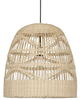 Lampa wisząca REYNOSA LE42947 do salonu ratan beżowa czarna